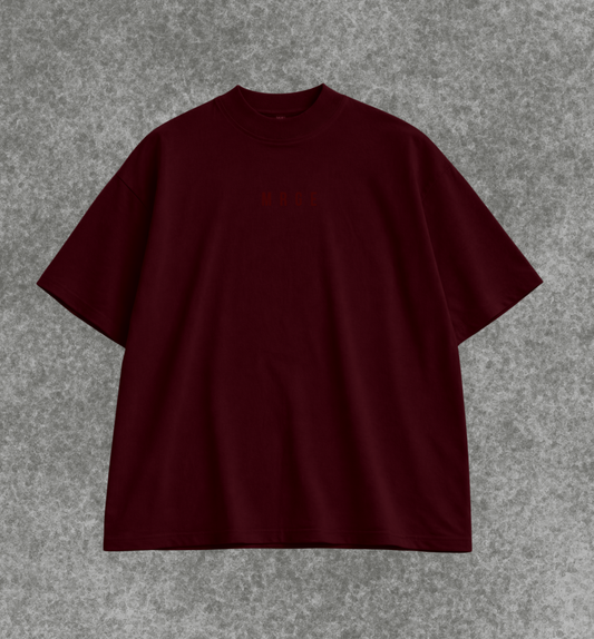 MRGE Oversized Maroon Tee